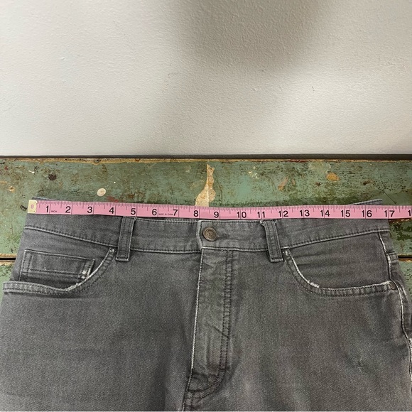 Ermenegildo Zegna Mens Light Gray Slim Straight Stretch Denim Jeans Size 34 - Picture 13 of 16